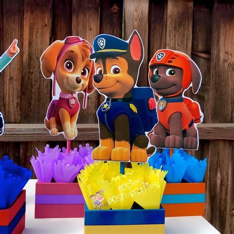 paw patrol table decorations|paw patrol centerpieces ideas.